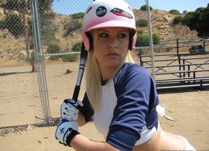 18 year old cutie Christine Paradise pulling denim shorts aside